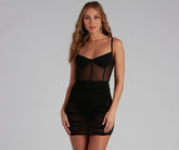 Date Night Corset Bodycon Dress